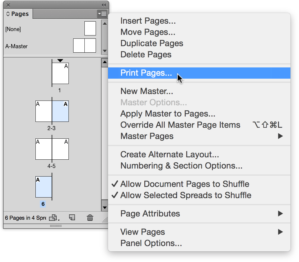 print selection mac email